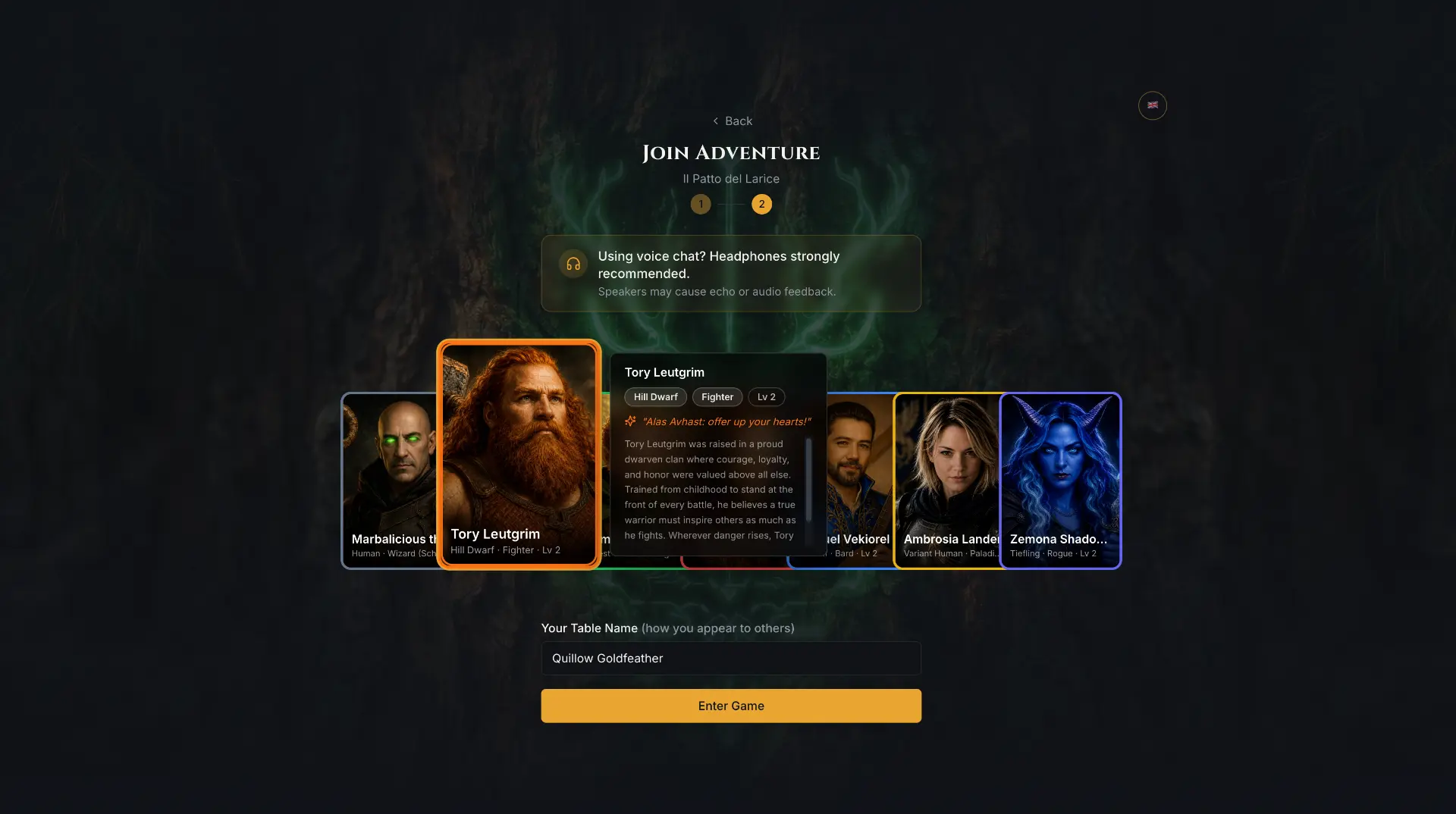 Player Join Screenshot